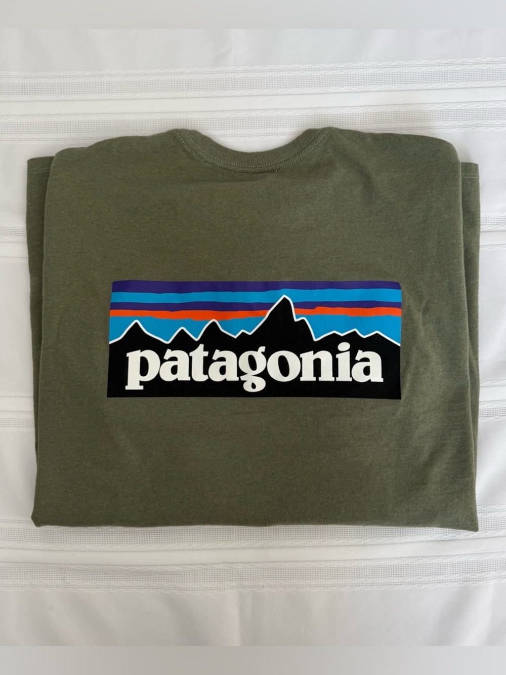 Patagonia Olive Green Long Sleeve Tee